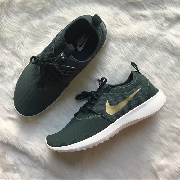 green and gold nikes